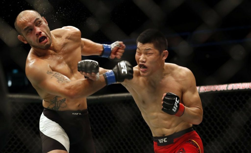 Li Jingliang destroys Frank Camacho at UFC Fight Night 111 in Singapore
