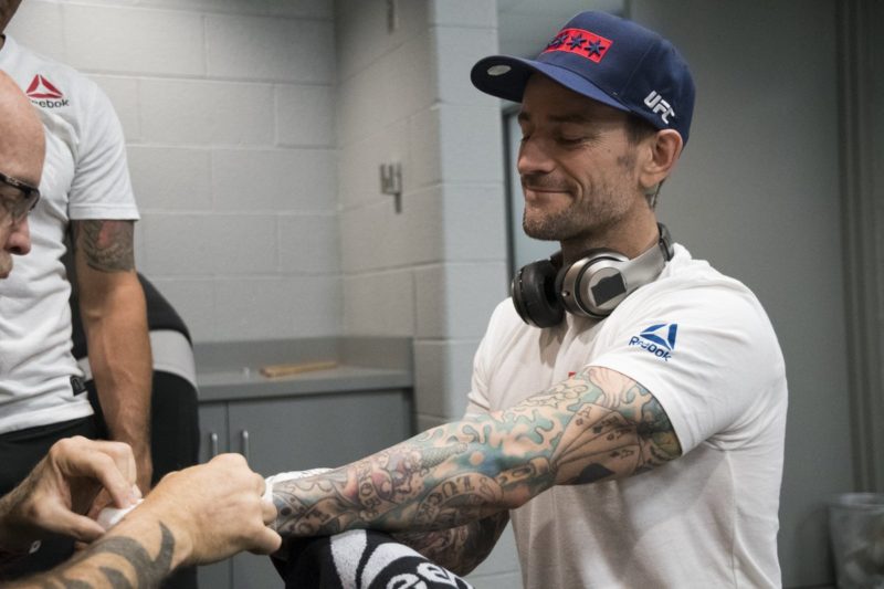 CM Punk backstage