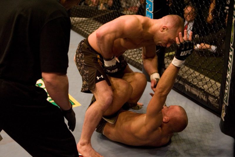 Matt Serra defeats Georges St-Pierre in one of the greatest upsets in UFC history