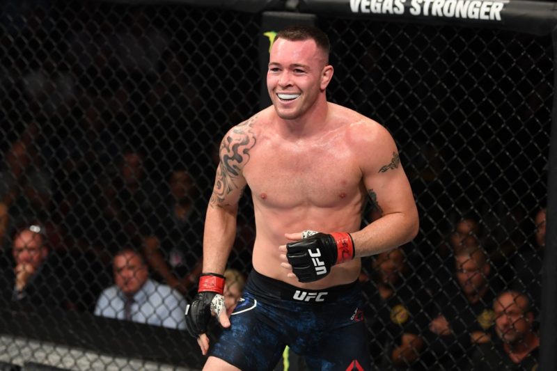 Colby Covington after defeating Robbie Lawler at UFC Newark